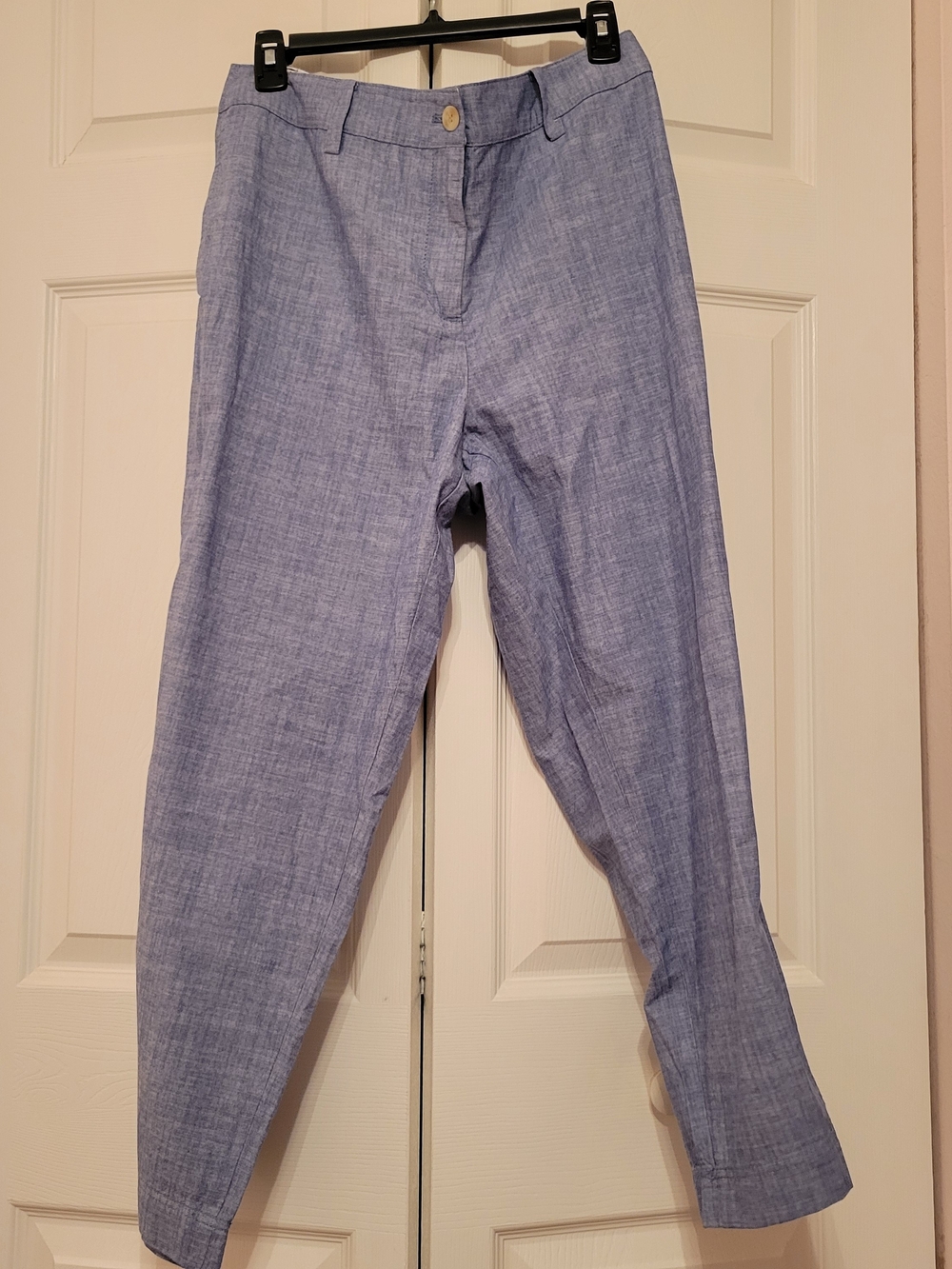 Talbots Perfect Crop Pant - Light Blue